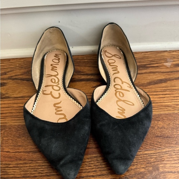 Sam Edelman Rodney‎ d'Orsay Flats Pointed Toe Slip On Suede Chic Classic 8.5 - Picture 5 of 6